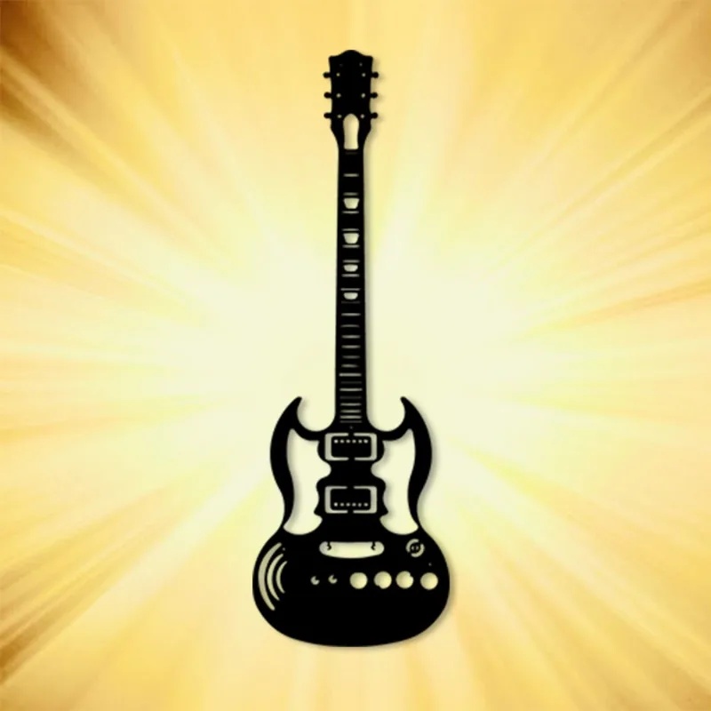 Home Bar Lounge - Brand 3D Metal Guitar Wall Art