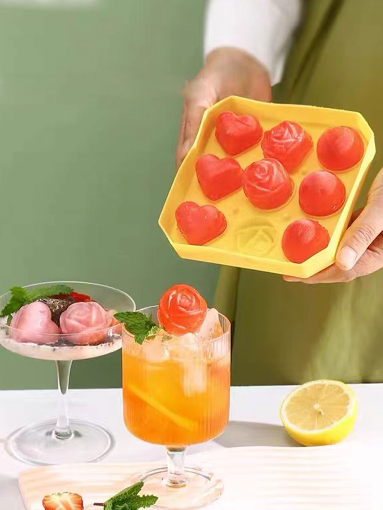 Rose Ice Cube Mold Food-Grade  - Ice Mold Sphere 评论和价格