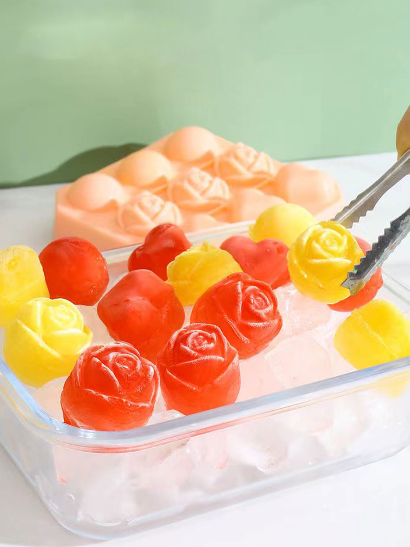 Rose Ice Cube Mold Food-Grade  - Ice Mold Sphere 评论和价格