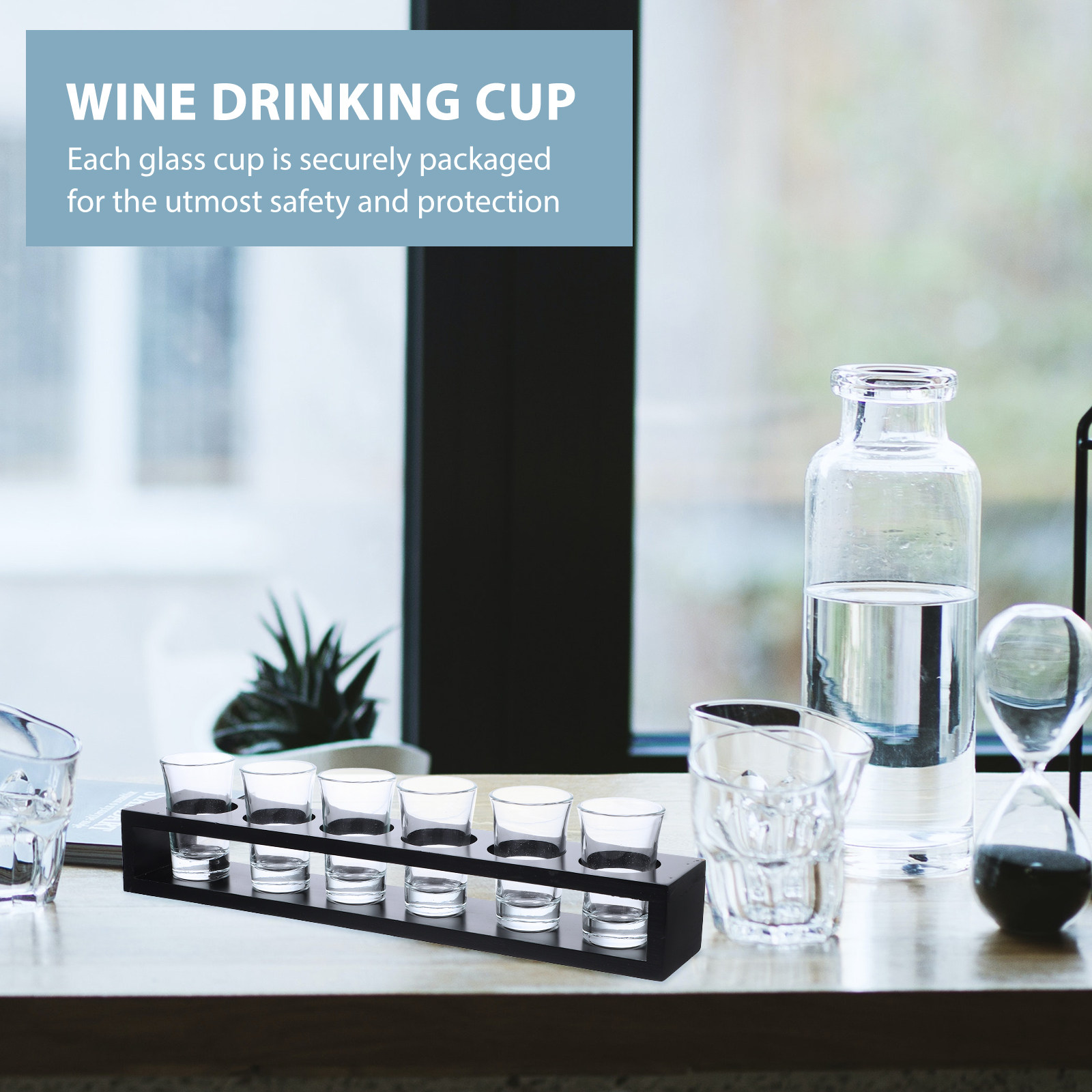 1Set Glass Wine Glass Cup Set  - Home Bar Set 评论和价格