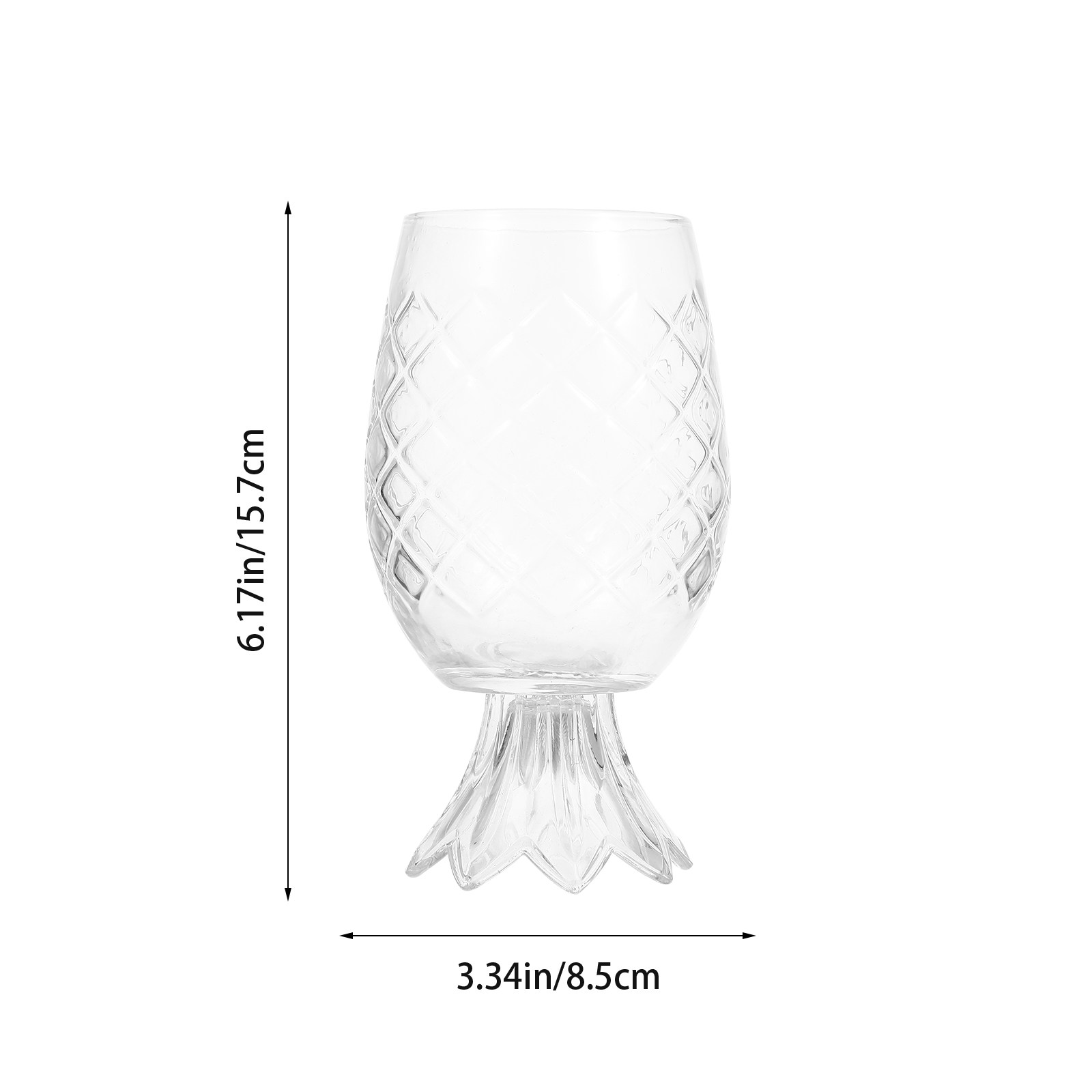 Pineapple Shaped Cocktail Glas - Home Bar Set 评论和价格