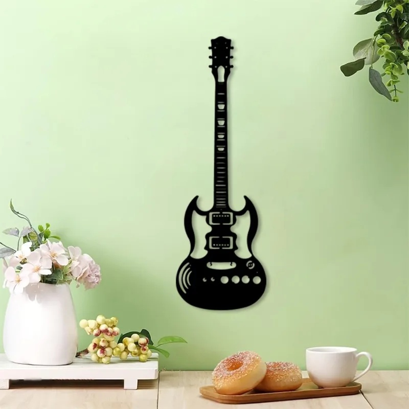 Brand 3D Metal Guitar Wall Art - Home Bar Lounge 评论和价格
