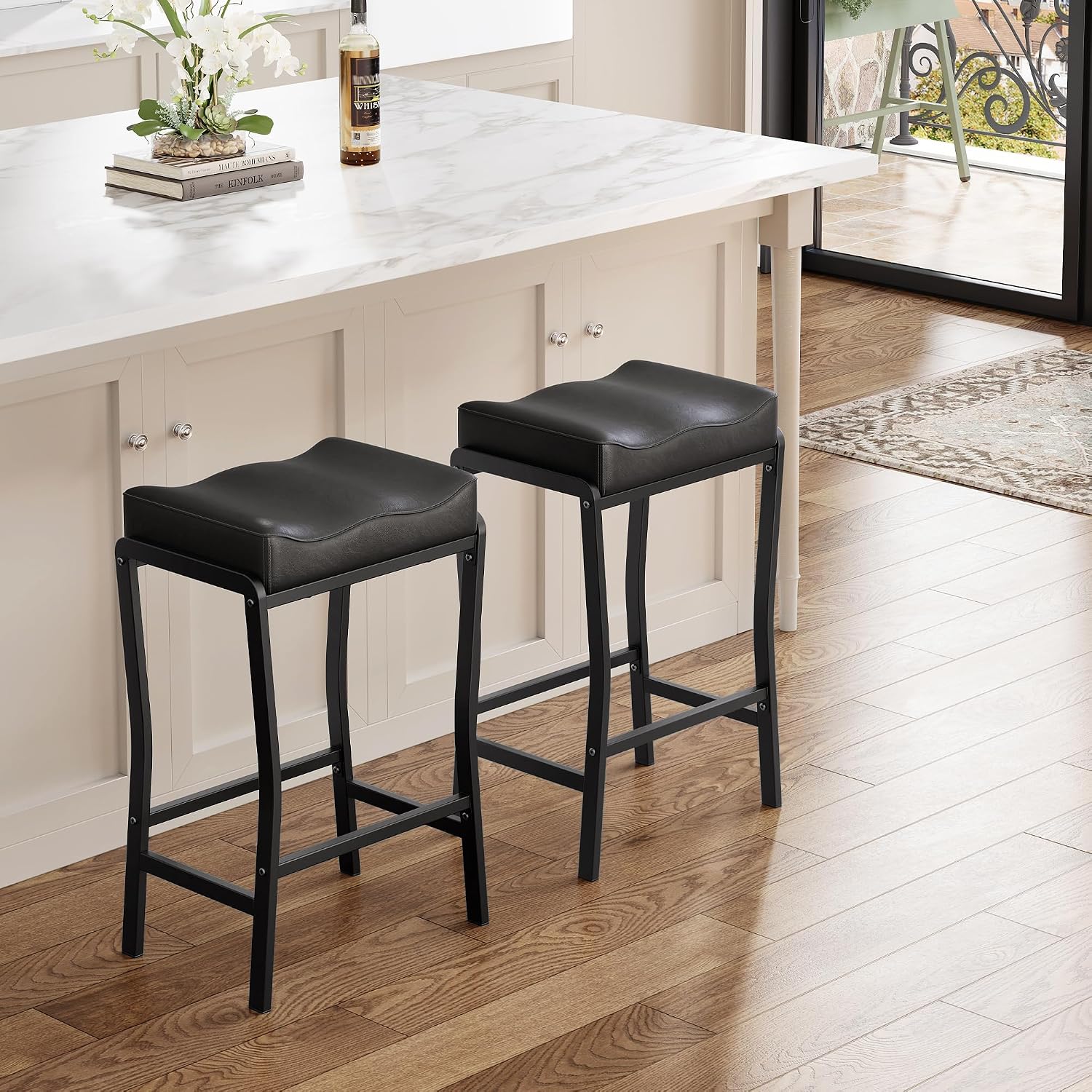 Counter Height Bar Stools Set  - Home Bar Lounge 评论和价格