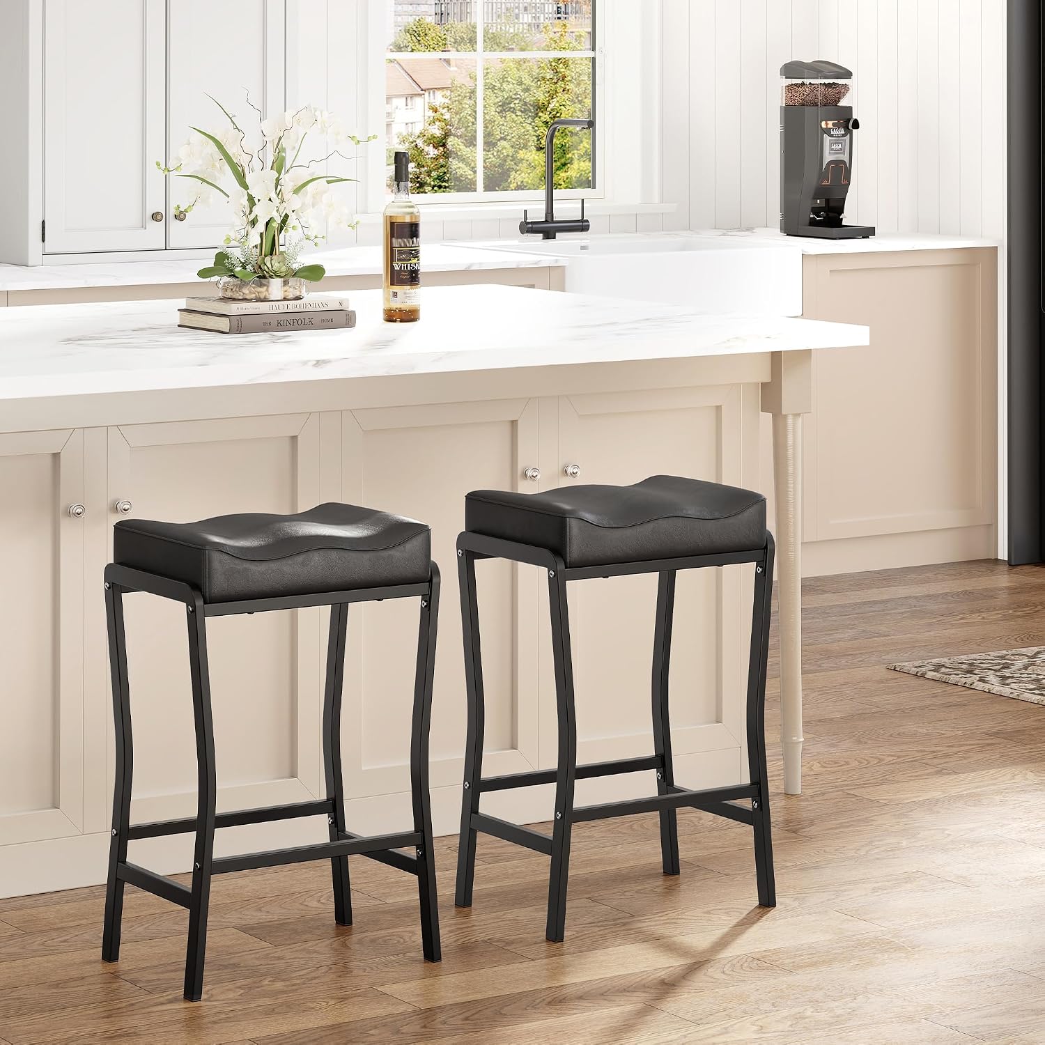 Counter Height Bar Stools Set  - Home Bar Lounge 评论和价格