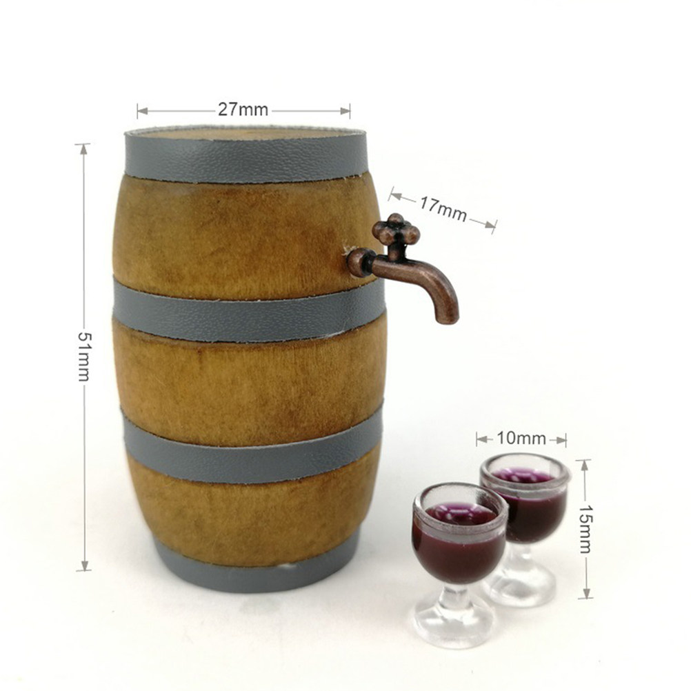 Mini Red Wine Barrel Set Reali - Home Bar Set 评论和价格