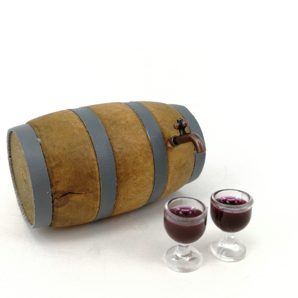 Mini Red Wine Barrel Set Reali - Home Bar Set 评论和价格