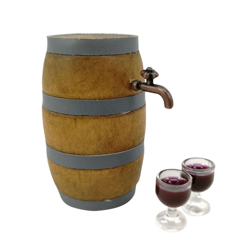 Mini Red Wine Barrel Set Reali - Home Bar Set 评论和价格